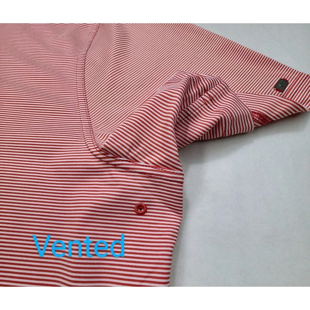 Nike Polo Shirt Mens 2XL Flamingo Pink‎ Dri Fit Vented Metal Logo Limited Use
